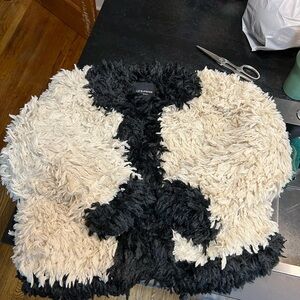 Le Superbe Black and Cream Women's Jacket size M